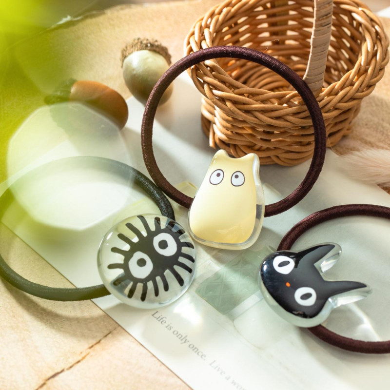 Accessories - Transparent button style hair band Small Totoro - My Neighbor Totoro