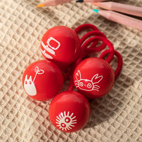 Accesorios - Juego de 2 gomas para el pelo de Mei - Mi vecino Totoro