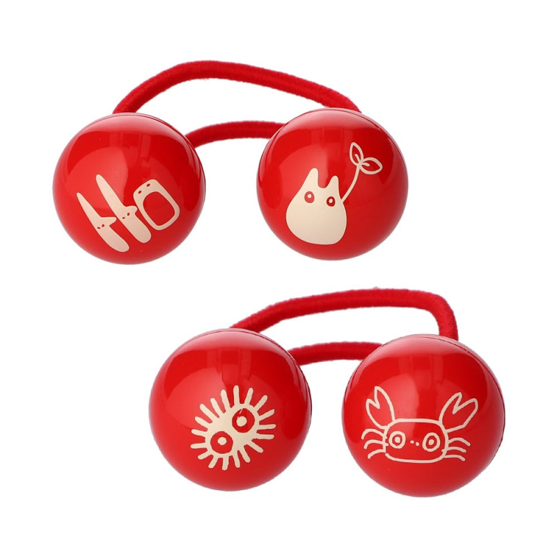 Accesorios - Juego de 2 gomas para el pelo de Mei - Mi vecino Totoro