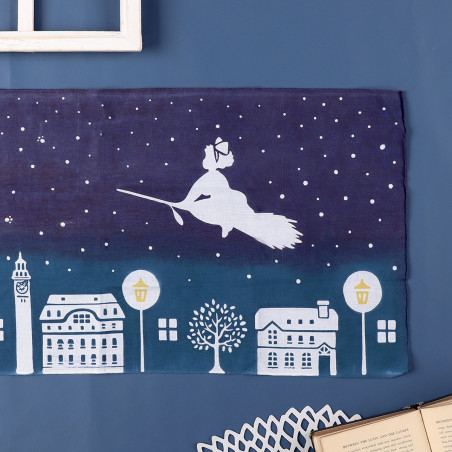 Household linen - Tenugi Street View At Night 33x90 cm - Kiki’s Delivery Service