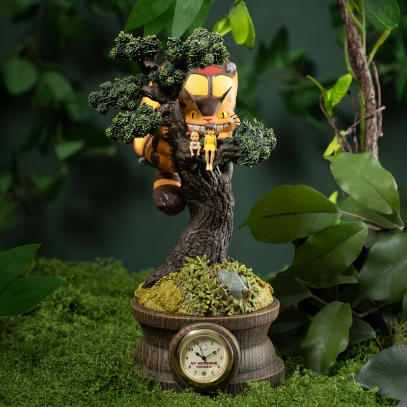 Decoraciones - Diorama horloge Mei, Satsuki et Chatbus dans l’arbre - Mon Voisin Tot