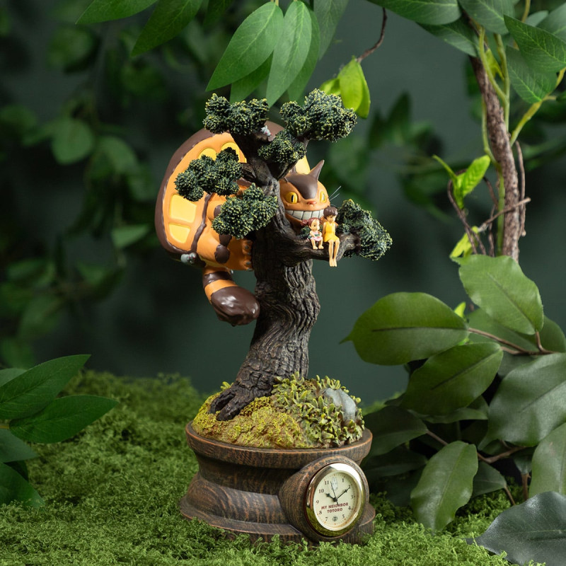 Decoraciones - Diorama horloge Mei, Satsuki et Chatbus dans l’arbre - Mon Voisin Tot