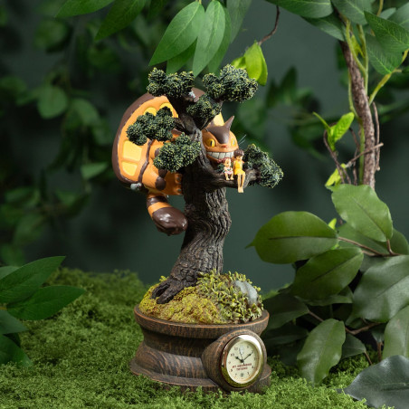 Decoraciones - Diorama horloge Mei, Satsuki et Chatbus dans l’arbre - Mon Voisin Tot