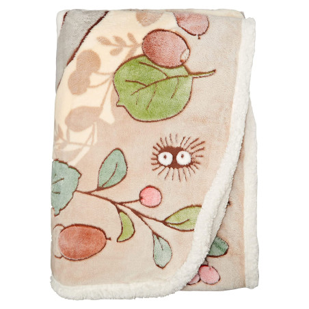 Household linen - Large blanket Leaves and nuts - My Neighbor Totoro