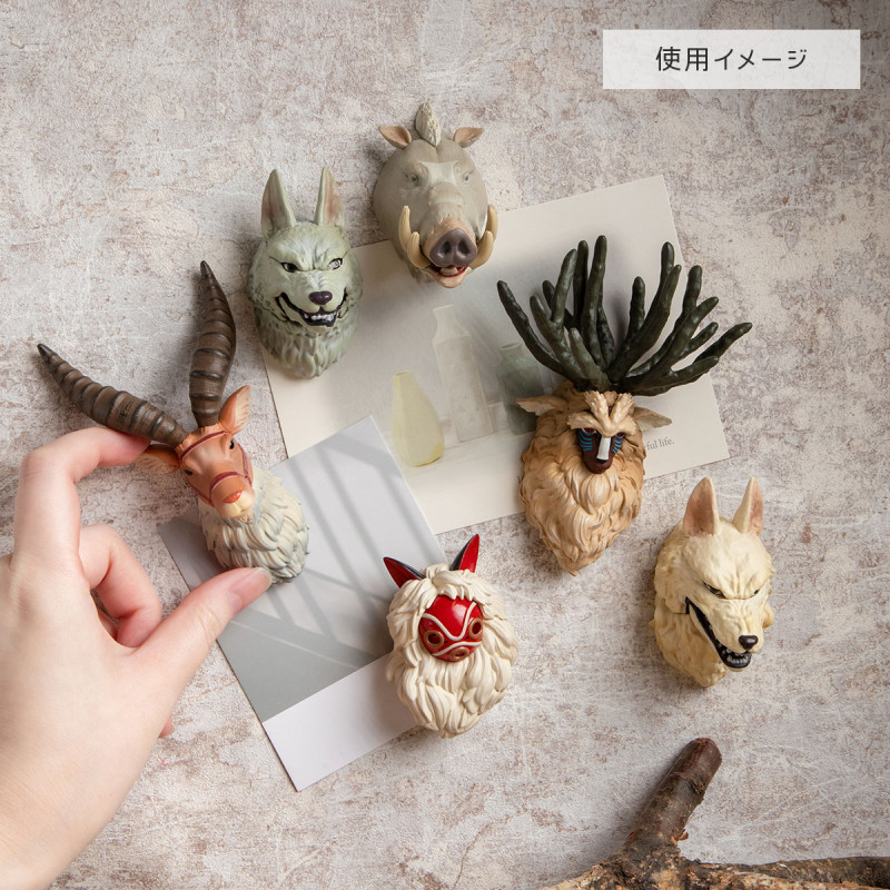 Figurines - Assortiment 6 magnets Personnage 3D mystère - Princesse Mononoké