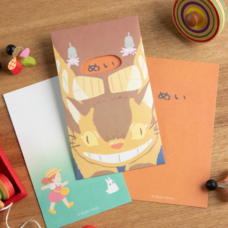 Postcards and Letter papers - 3 CatBus Enveloppe & Lettres Set - Mon Voisin Totoro
