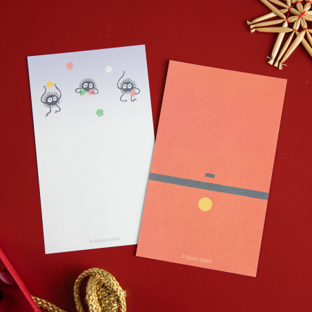 Postcards and Letter papers - 3 No Face Enveloppe & Lettres Set - Mon Voisin Totoro