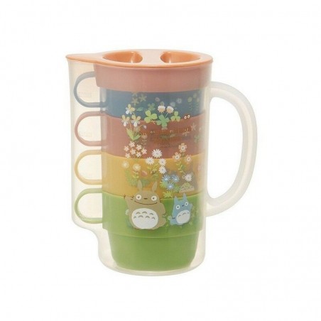 Kitchen and tableware - CARAFE AND 4 CUPS TOTORO FLOWER- MY NEIGHBOR TOTORO