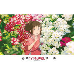 Rompecabezas - Puzzle 300P Parmi les fleurs - Le Voyage de Chihiro