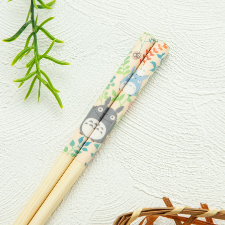 Palillos - Baguettes 21cm Totoro Feuilles - Mon Voisin Totoro