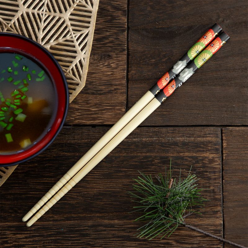 Palillos - Baguettes 21cm Totoro Ombrelle Japonaise - Mon Voisin Totoro