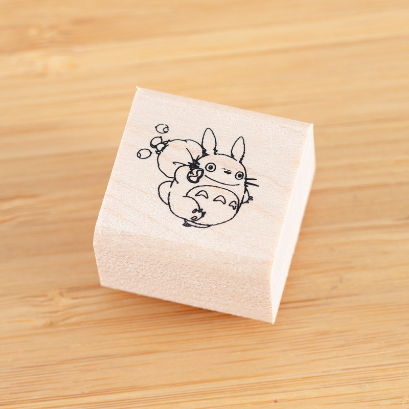 Bags - Middle Totoro & acorns Stamp with pouch - My Neighbor Totoro