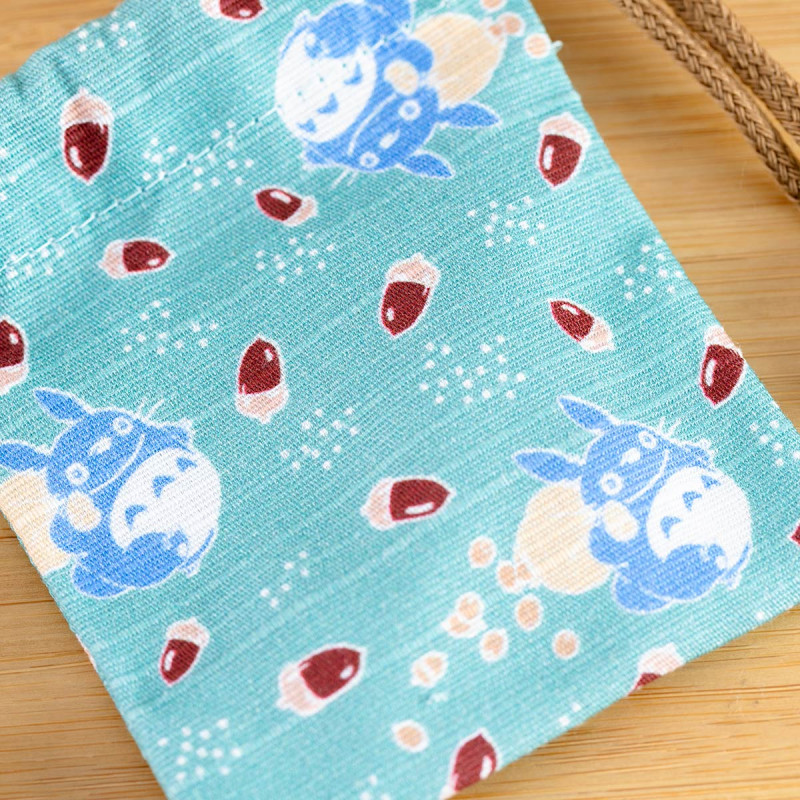 Bags - Middle Totoro & acorns Stamp with pouch - My Neighbor Totoro