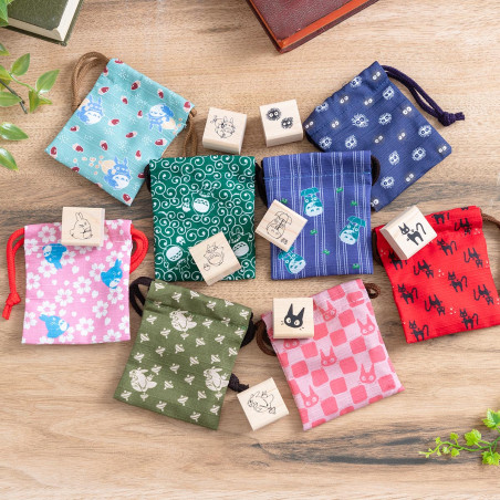 Bags - Totoro arabesque Stamp with pouch - My Neighbor Totoro