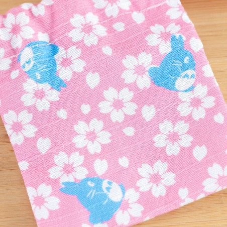 Bolsos - Tampon avec pochon Totoro Bleu & sakura - Mon Voisin Totoro