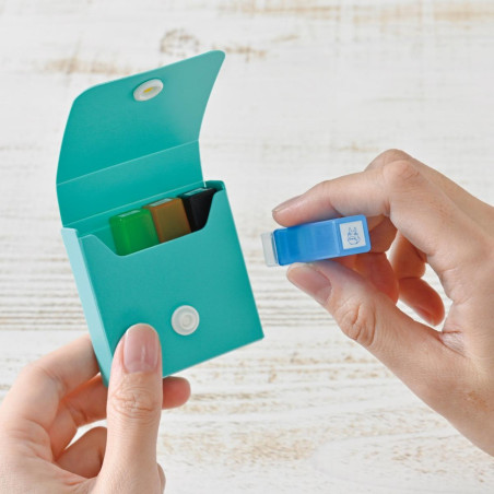 Accesorios de escritorio - Boîte de tampons de couleurs Totoro & Chatbus & Noiraude - Mon Voisin