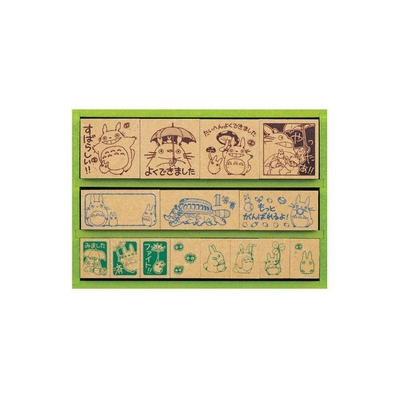 Small equipment - Premium Congratulation Wooden stamp Set in Japanese - My Neighbor Tot