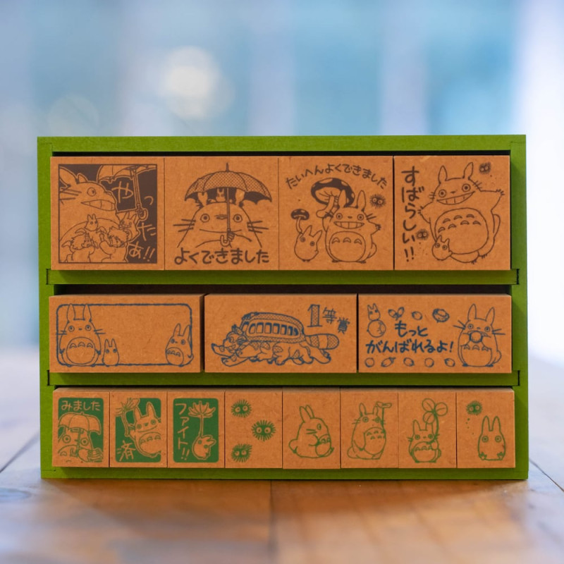 Small equipment - Premium Congratulation Wooden stamp Set in Japanese - My Neighbor Tot