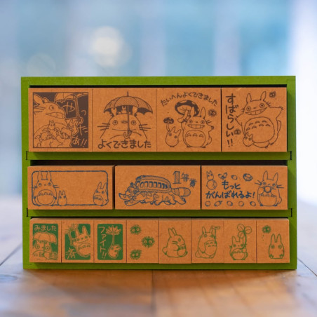 Accesorios de escritorio - Set de tampons bois Delux Félicitations en Japonais - Mon Voisin Toto