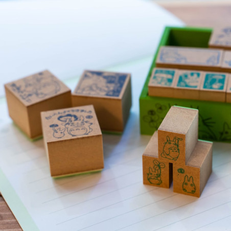 Small equipment - Premium Congratulation Wooden stamp Set in Japanese - My Neighbor Tot