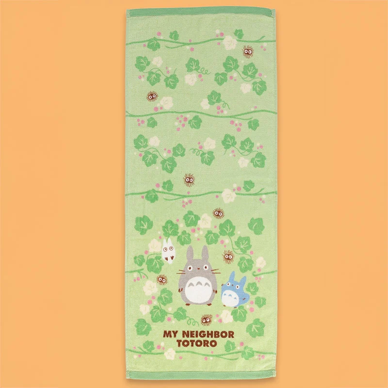 Ropa de hogar - Toalla Natsu Totoro Hoja Verde 34x80 cm - Sólo en francés Mi vecino Totoro