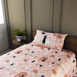 Ropa de hogar - Juego de cama Natsu Douce rosa - Nicky, la aprendiz de bruja