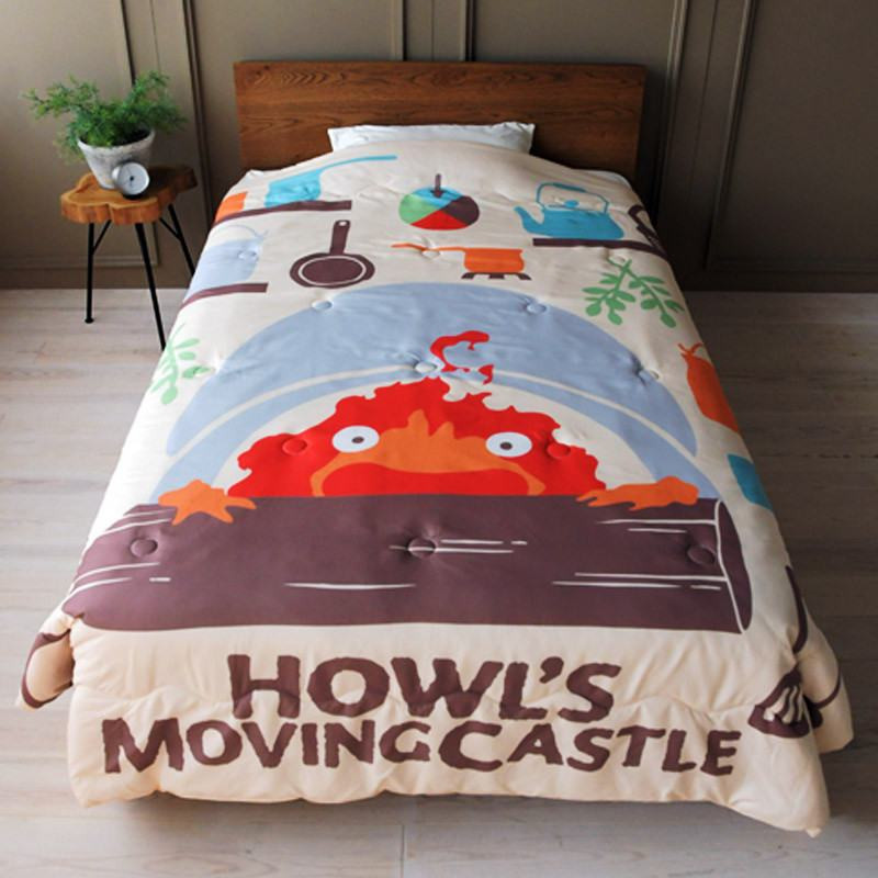 Household linen - Natsu Comforter Cook with Calcifer - Howl’s Moving Castle
