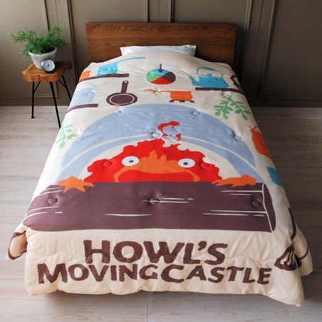 Household linen - Natsu Comforter Cook with Calcifer - Howl’s Moving Castle