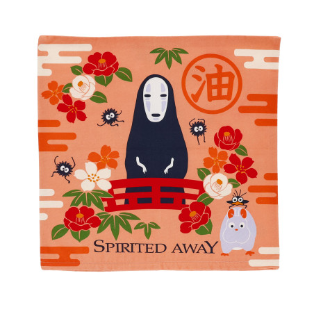 Household linen - Natsu Cushion cover No Face & Flowers - Spirited Away