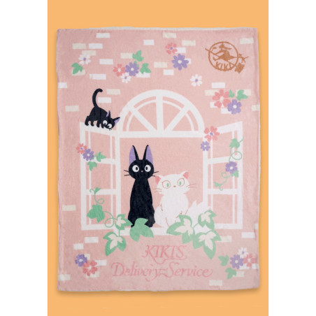 Linge de maison - Couverture Natsu Douce rose 116x152 cm - Kiki la petite sorcière