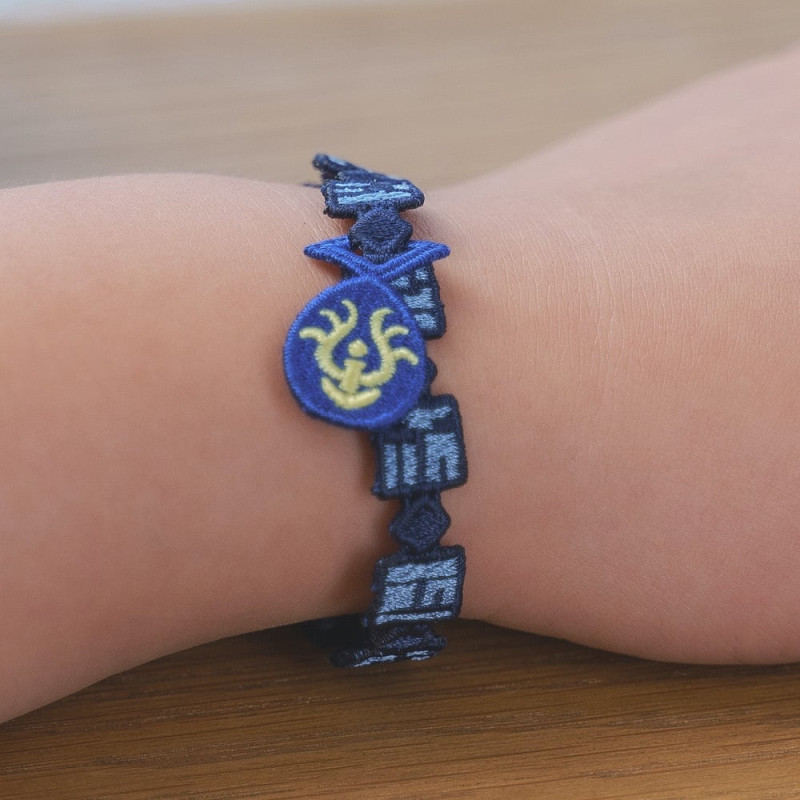 Bijoux - Bracelet brodé Pierre Volante - Le Château dans le ciel