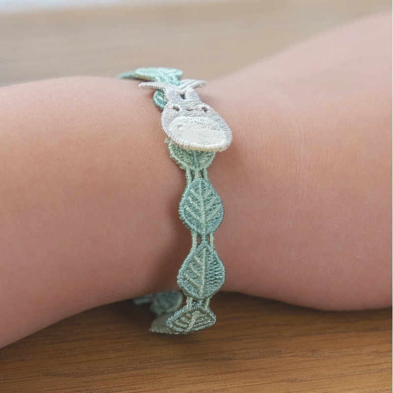 Jewellery - Big Totoro green leaves Woven bracelet - My Neighbour Totoro