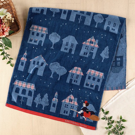 Ropa de hogar - Grande Serviette La nuit du départ 60x120 cm - Kiki la petite sorcièr