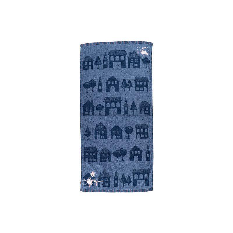 Ropa de hogar - Grande Serviette La nuit du départ 60x120 cm - Kiki la petite sorcièr