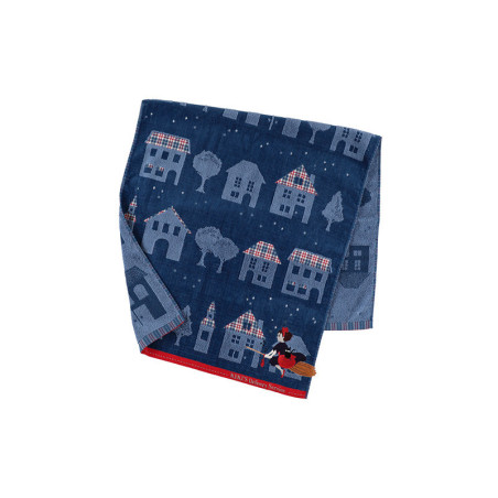 Linge de maison - Grande Serviette La nuit du départ 60x120 cm - Kiki la petite sorcièr