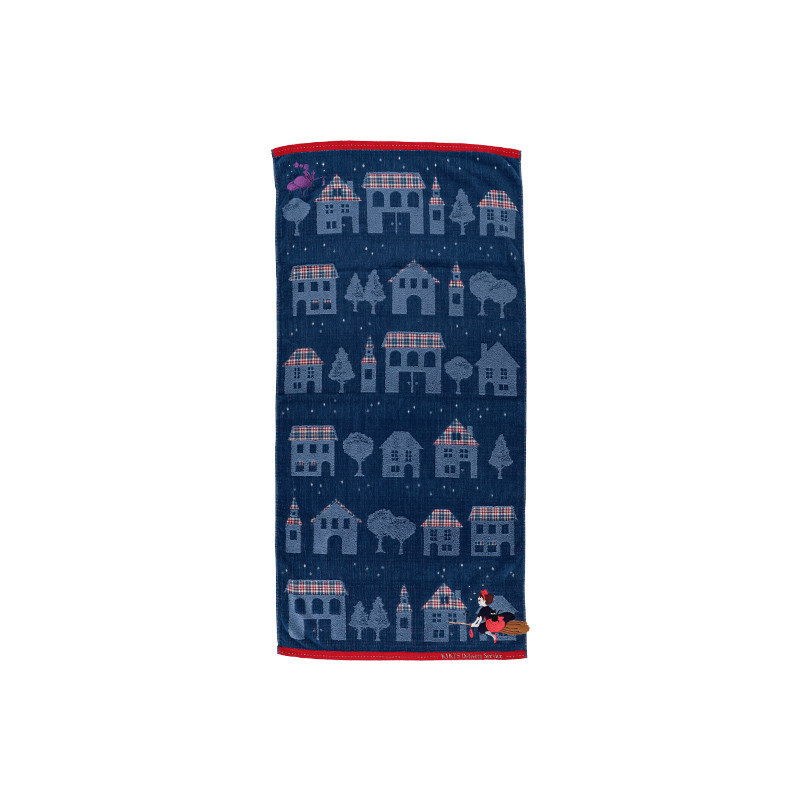 Ropa de hogar - Grande Serviette La nuit du départ 60x120 cm - Kiki la petite sorcièr