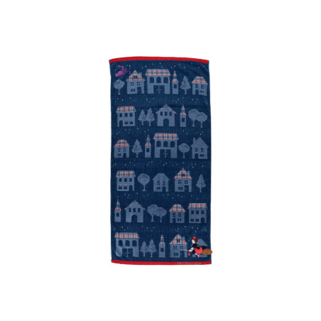 Linge de maison - Grande Serviette La nuit du départ 60x120 cm - Kiki la petite sorcièr