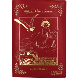 Agendas et Calendriers - Agenda 2027 Kiki vole rouge dorure - Kiki la petite sorcière