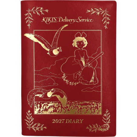 Agendas et Calendriers - Agenda 2027 Kiki vole rouge dorure - Kiki la petite sorcière