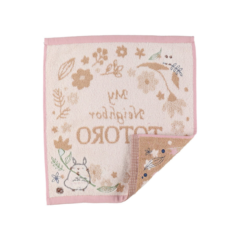 Linge de maison - Mini Serviette Feuille Antique 34x36 cm - Mon Voisin Totoro