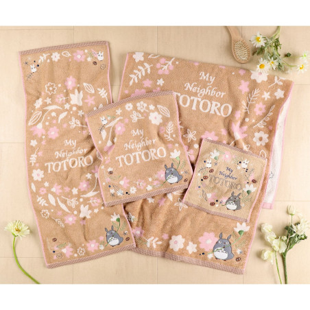 Linge de maison - Mini Serviette Feuille Antique 34x36 cm - Mon Voisin Totoro
