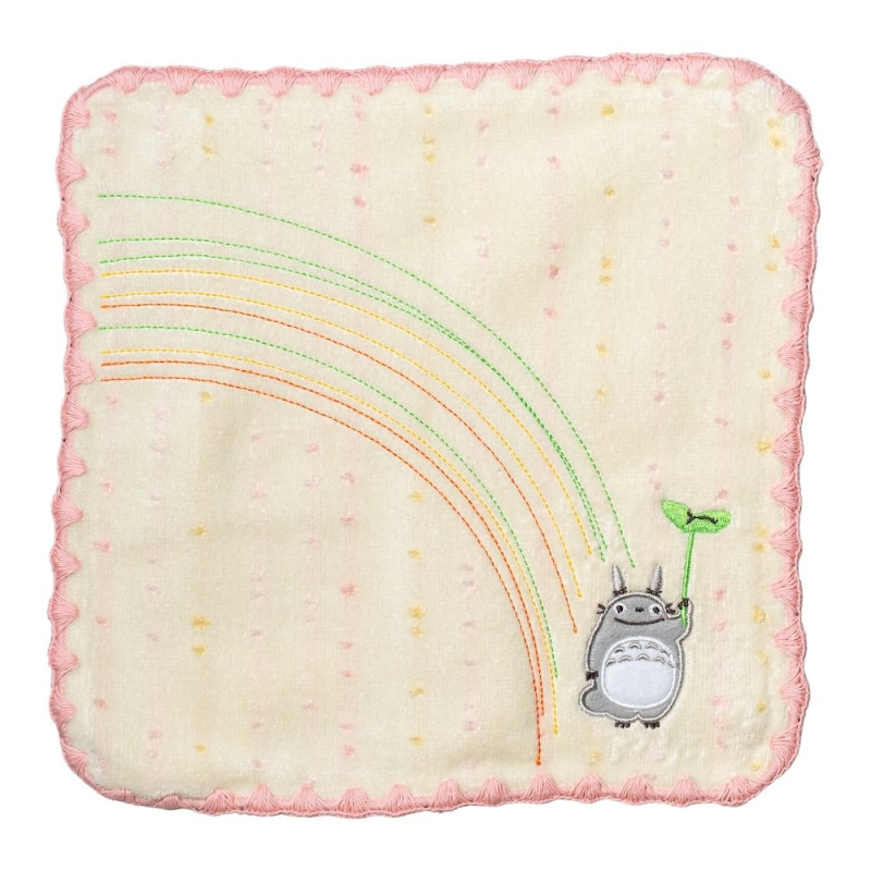 Linge de maison - Mini Serviette Arc-en-ciel Orange 25x25 cm - Mon Voisin Totoro