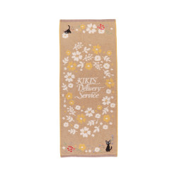 Linge de maison - Serviette Fleur Sépia 34x80 cm - Kiki la petite sorcière
