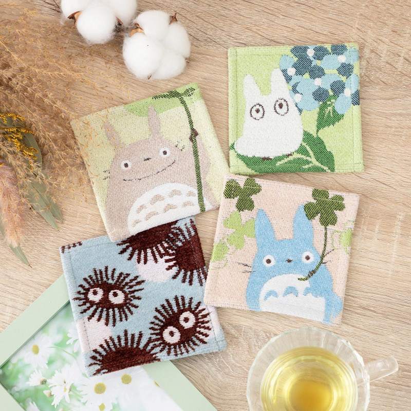 Cocina y vajilla - Juego de posavasos de 4P Totoro y Noiraudes - Mi vecino Totoro