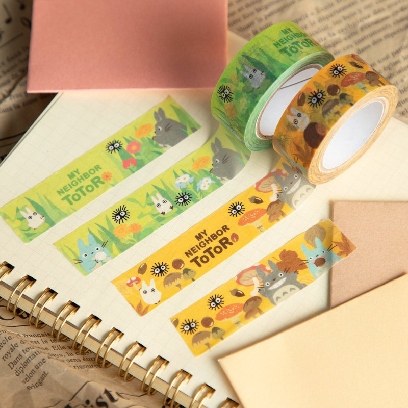 Accesorios de escritorio - Set de cinta adhesiva de Totoro en el campo - Mi vecino Totoro