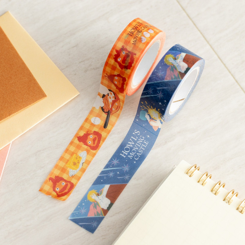 Accesorios de escritorio - Set de cinta adhesiva decorativa de Calcifer y Hauru - El castillo ambulante