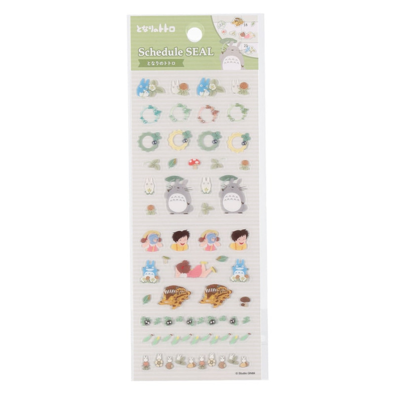 Accesorios de escritorio - Mini pegatinas para agenda, Colección 1 - Mi vecino Totoro