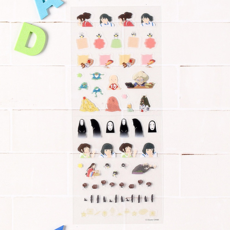 Accesorios de escritorio - Mini pegatinas para agenda, Colección 1 - El viaje de Chihiro
