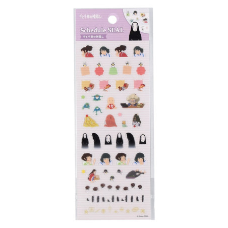 Accesorios de escritorio - Mini pegatinas para agenda, Colección 1 - El viaje de Chihiro