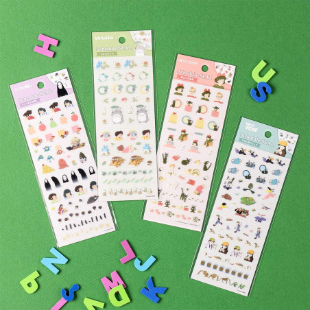 Accesorios de escritorio - Mini pegatinas para agenda, Colección 1 - El viaje de Chihiro